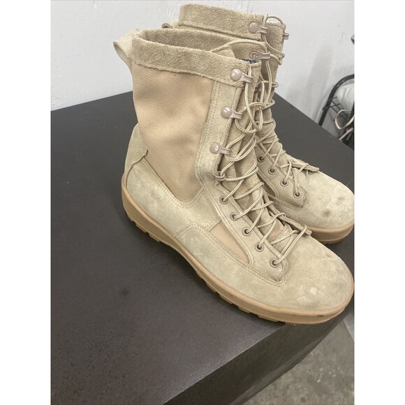 WELLCO Military Combat Boots‎  Army  Tan VIBRAM Size  11W 291/109 12-D-1053 - Picture 5 of 7